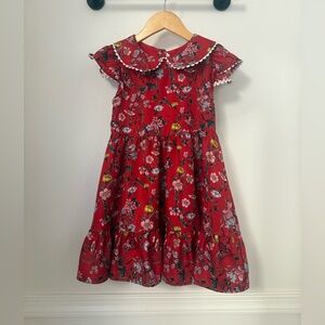 Janie and Jack Red Floral Kids Dress